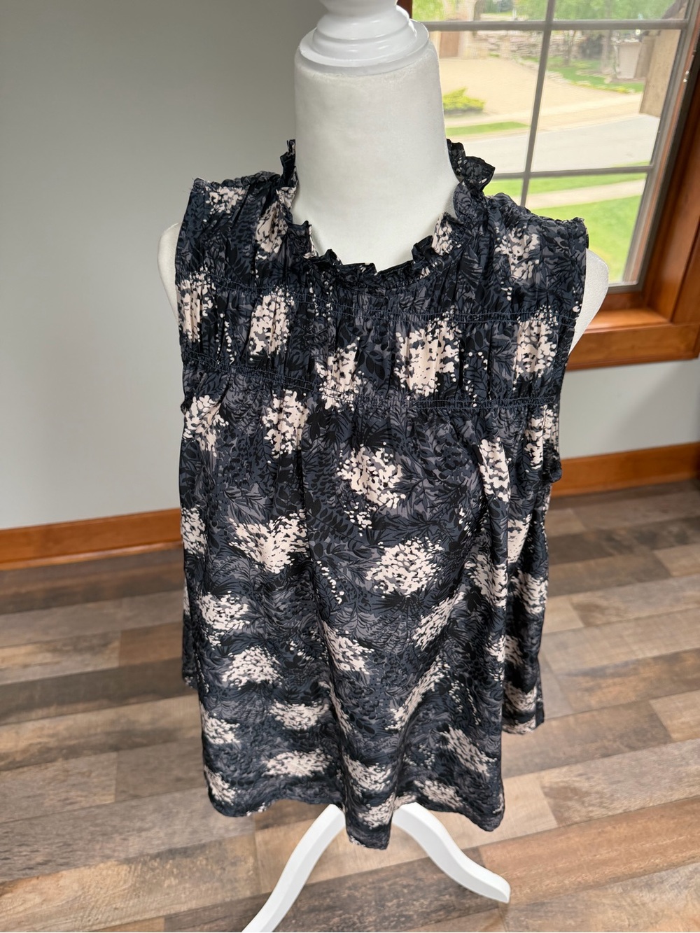 Joie smocked sleeveless top